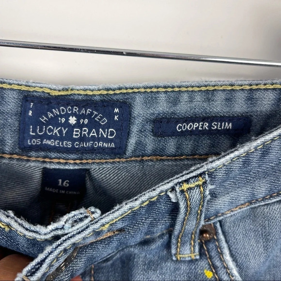 Lucky Brand Paint Splattered Cooper Slim Jeans - Picture 4 of 8